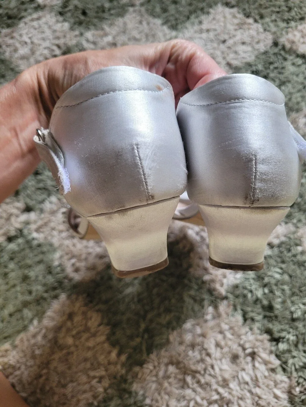 Dream Pairs white satin